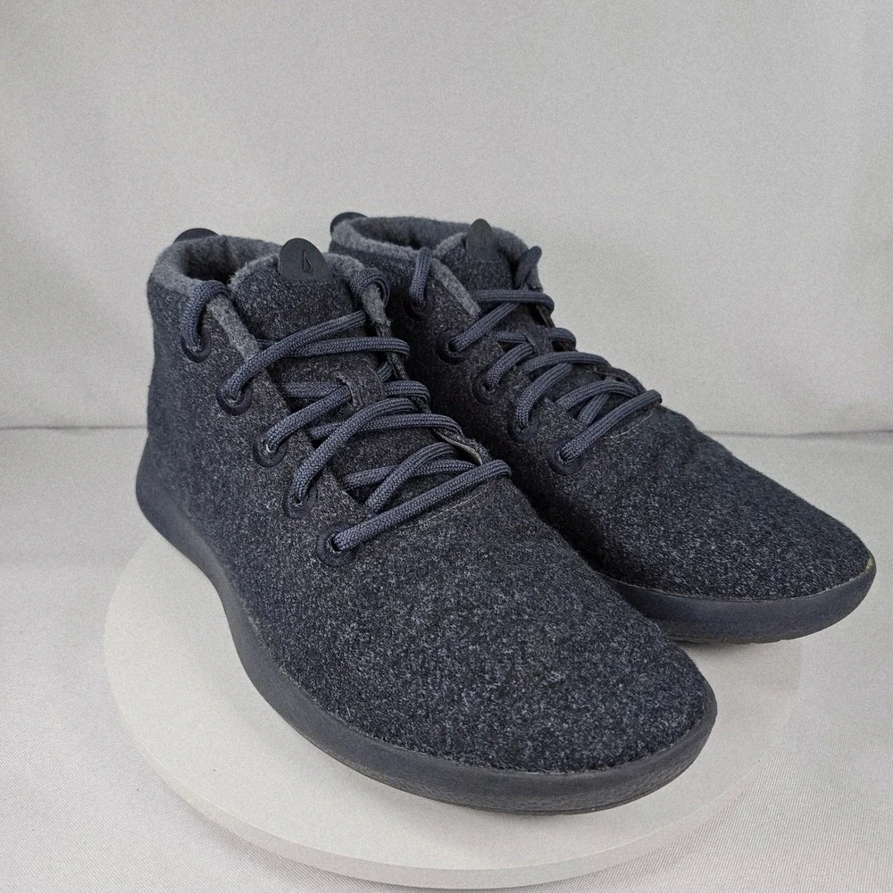 Allbirds Mizzle Wool Mid Top Shoes Men's Size 11 Navy Blue EUC